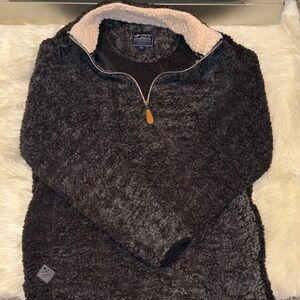 Simply Southern Black Zip-Up Sweater